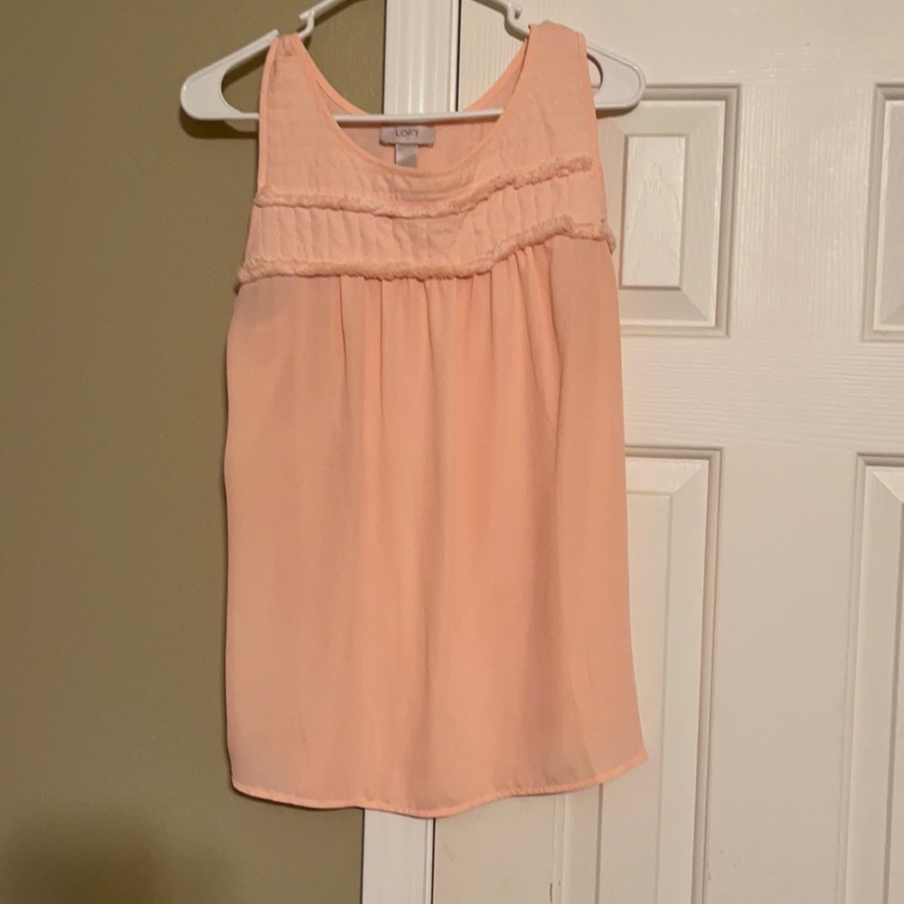 Loft peach blouse